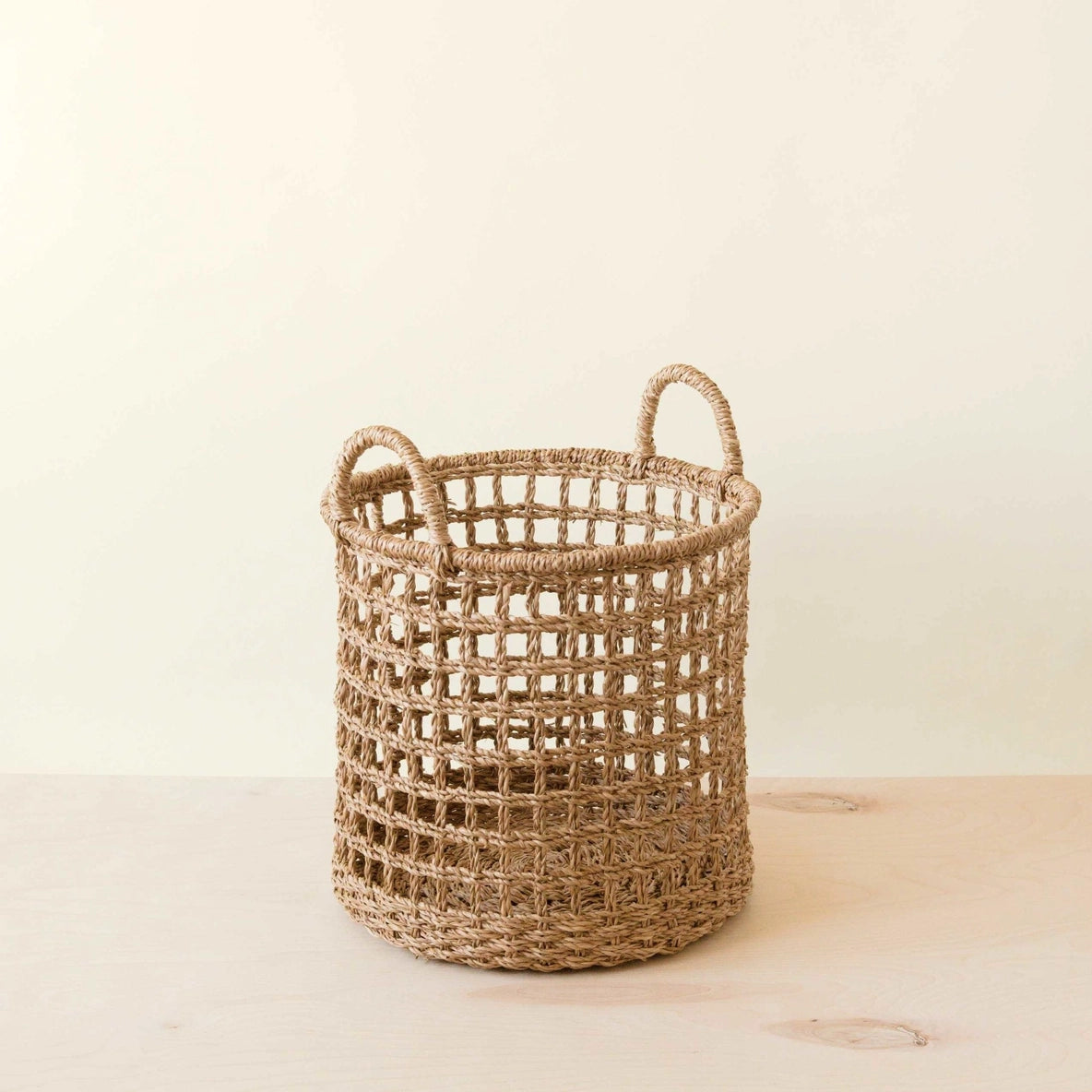 Storage Weave Baskets with Handle- Set of 3