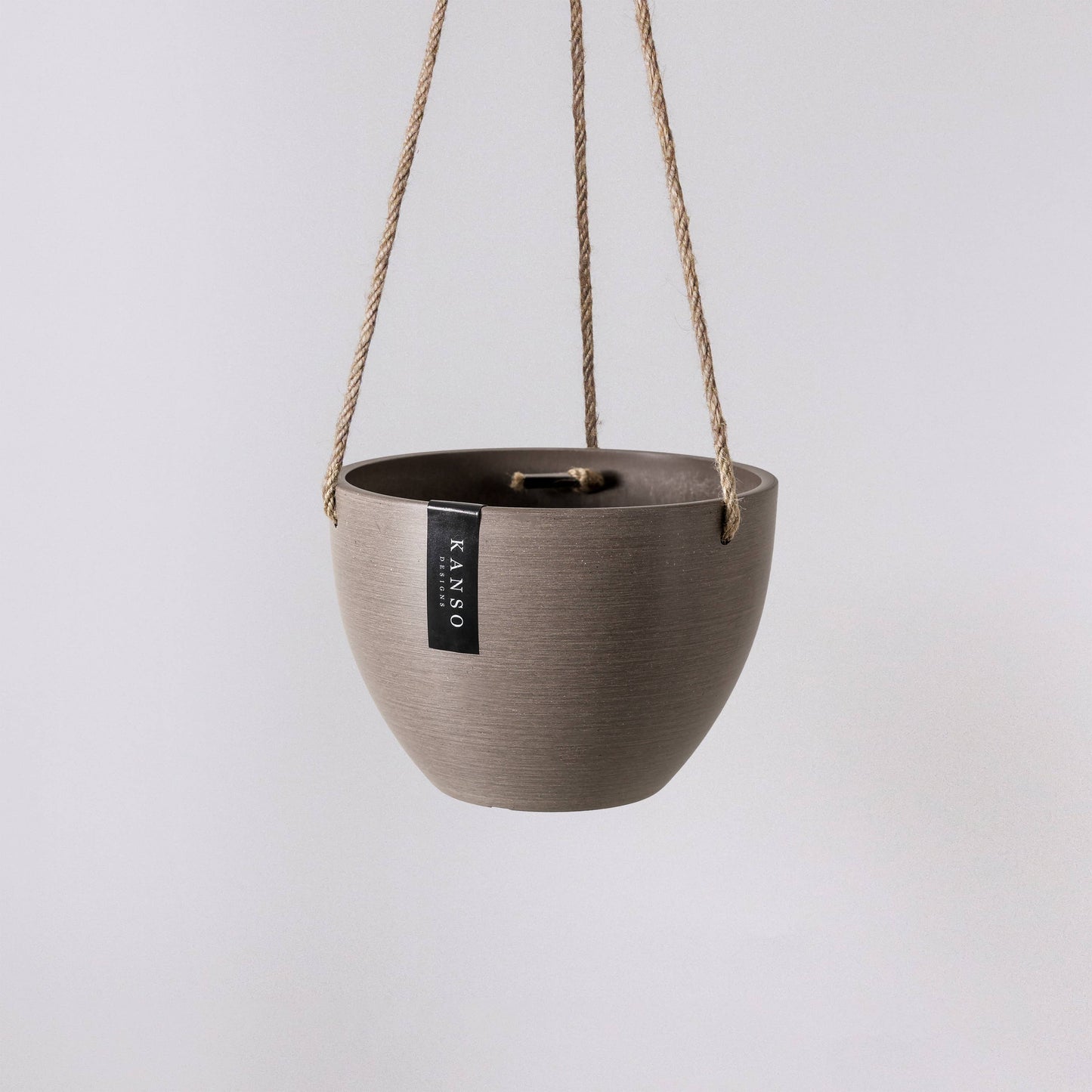 Kanso Designs - 8" or 12" Signature Stone Hanging Planter Pot: 12" Planter