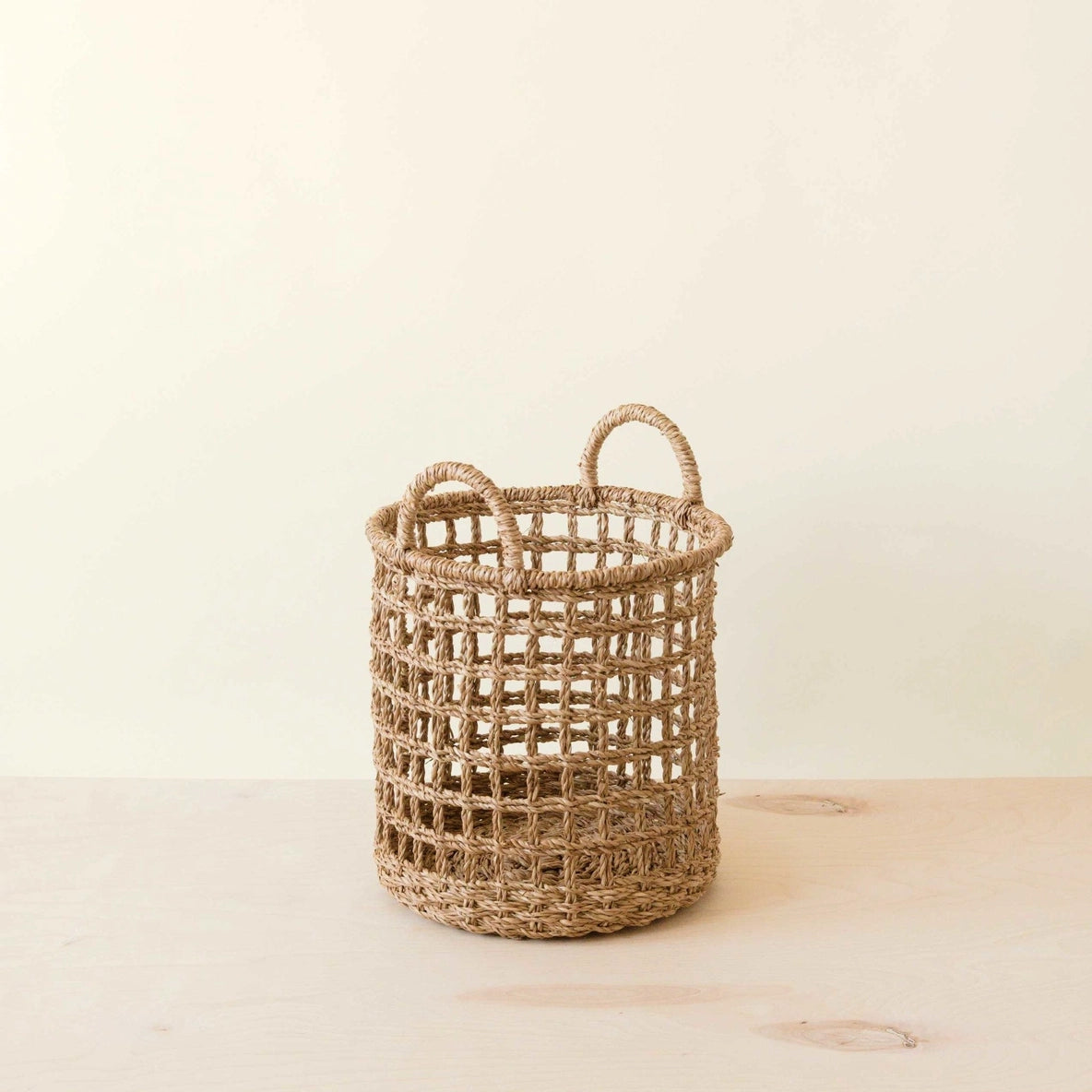 Storage Weave Baskets with Handle- Set of 3