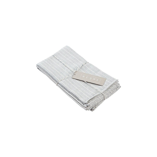 Gray Cotton Cloth Napkins- Set of 4