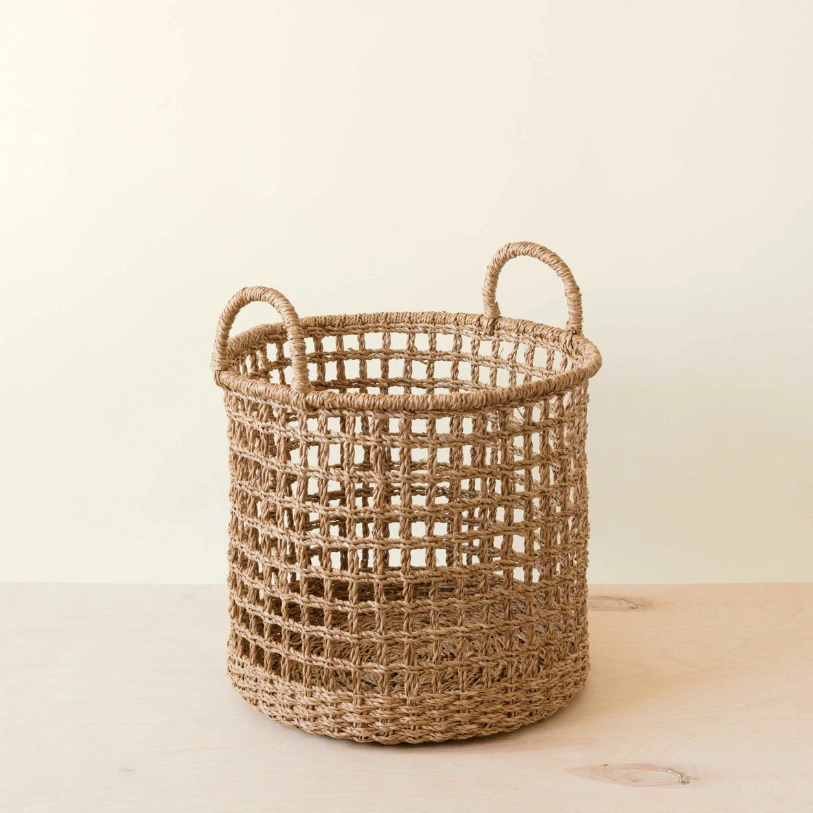 Storage Weave Baskets with Handle- Set of 3