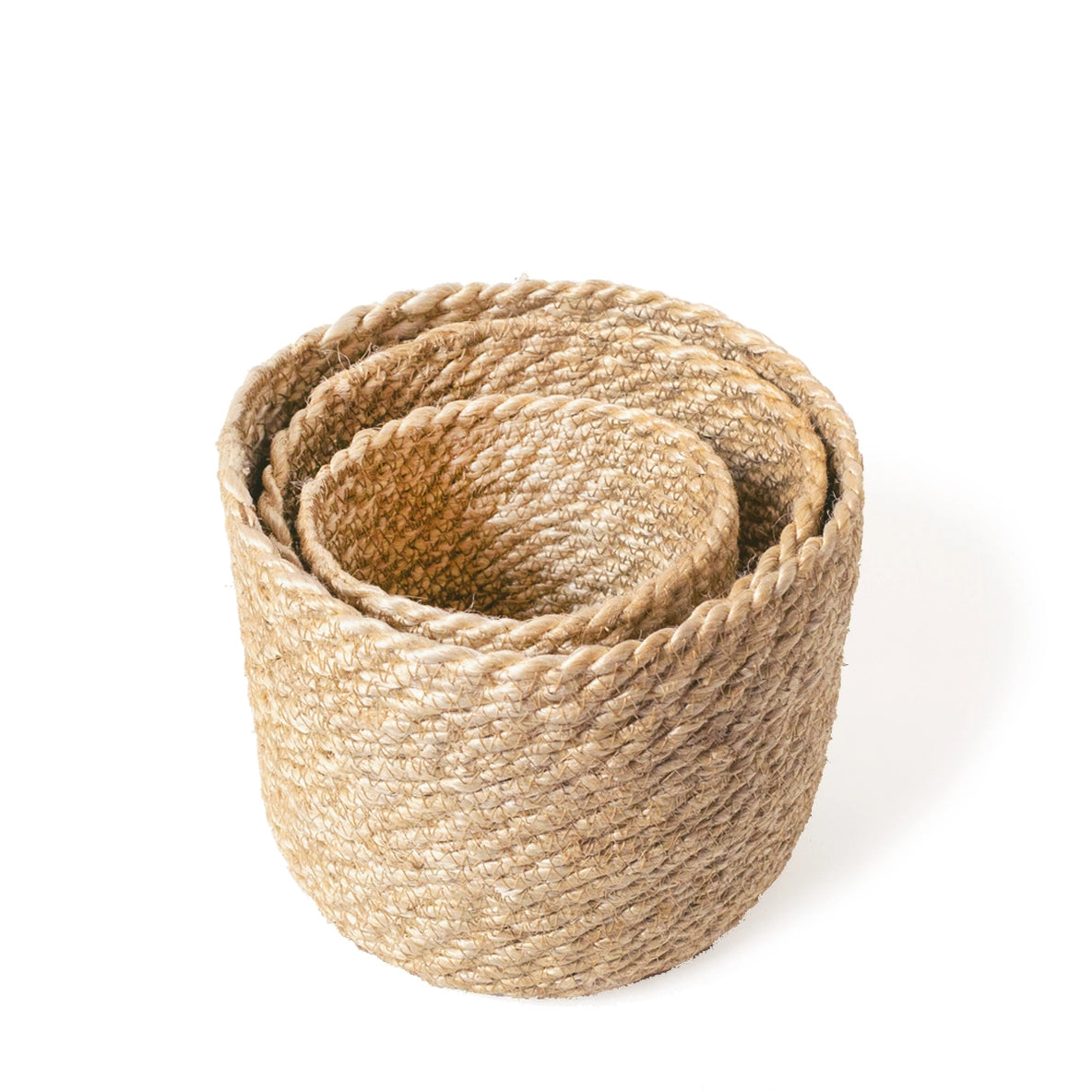 Kata Bin Handwoven Wicker Storage Basket -Set of 3