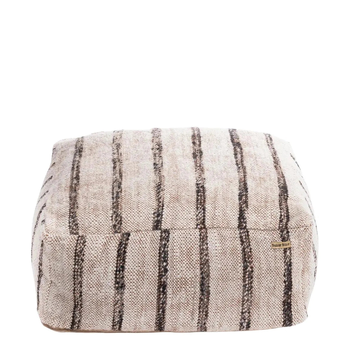 Stripe Black & White Pouffe