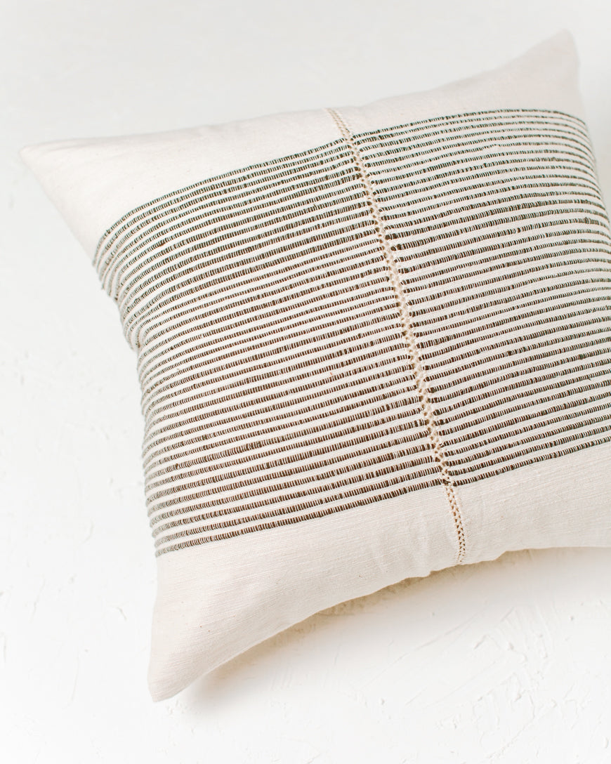 18" Riviera Hand-Stitch Throw Pillow