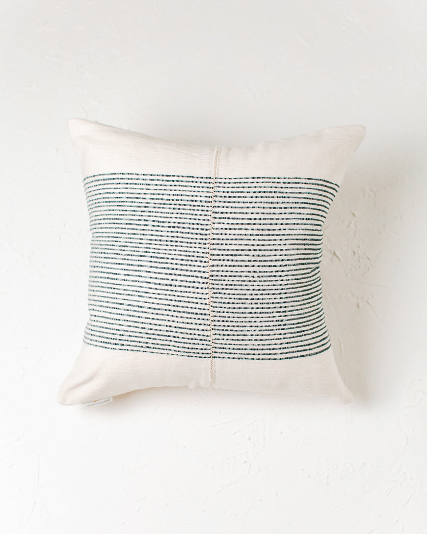 18" Riviera Hand-Stitch Throw Pillow